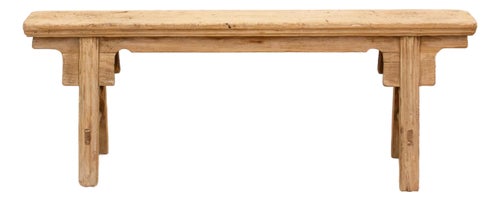 Old Timeworn Wooden Slim Bench