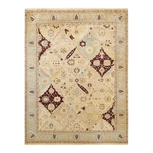 Vintage Moroccan Hand Knotted Wool Area Rug, Sand - 7'10" X 10'4"