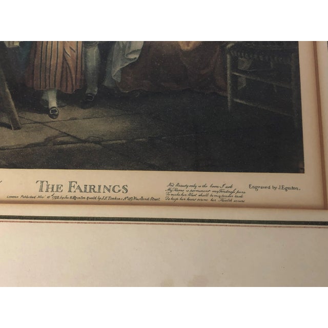 Early 20th Century Early 20th Century The Fairings Lithograph by Je Eginton Publish London For Sale - Image 5 of 8