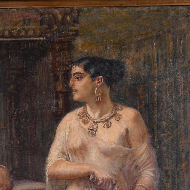 Fritz Neuhaus (1852, Elberfeld – 1922, Düsseldorf), *Judith and Holofernes*, oil on canvas in its original frame. A...