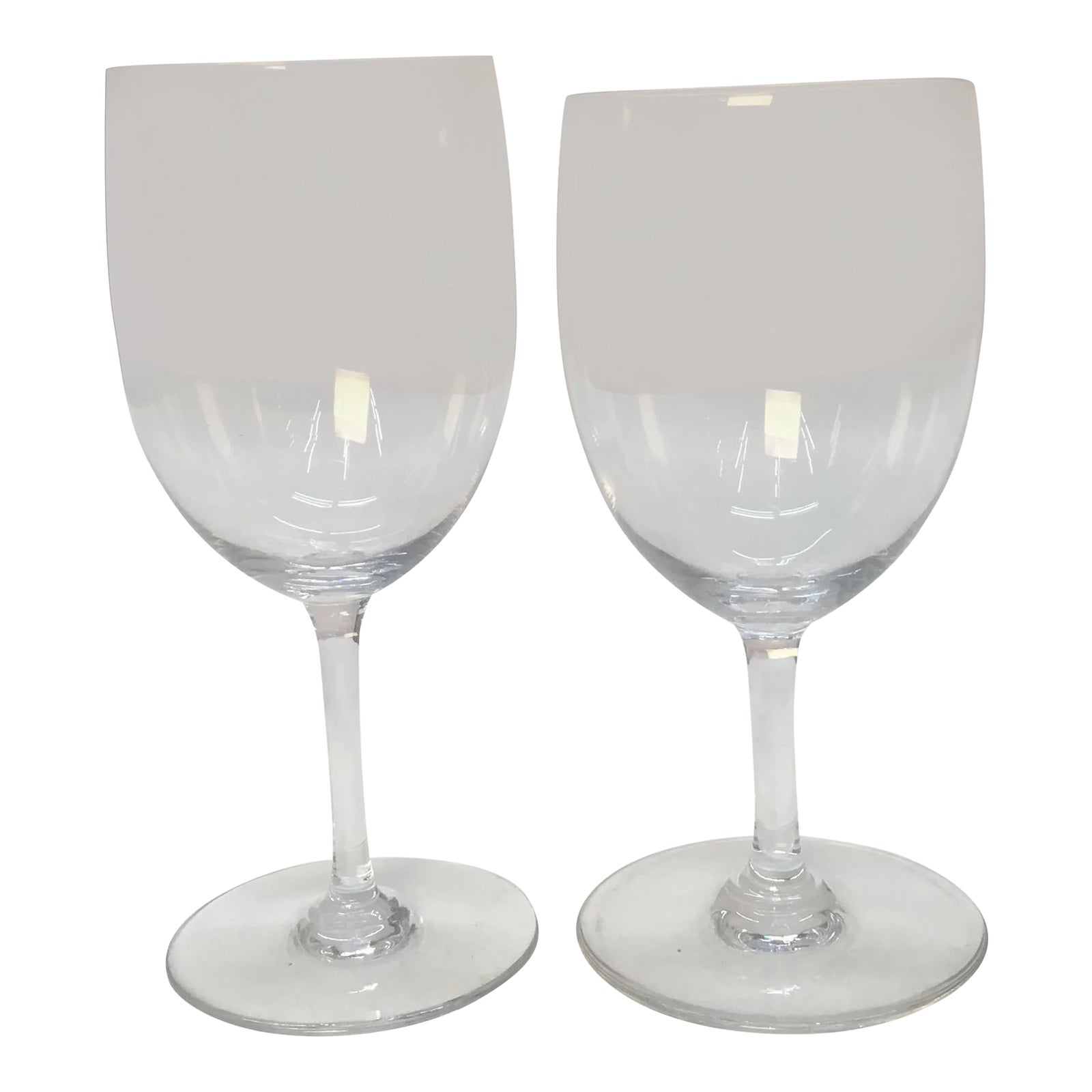 Baccarat France Crystal Wine Glasses a Pair Chairish