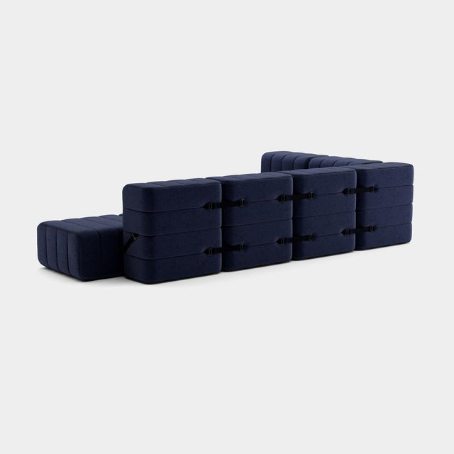 Contemporary Large Flexible Corner Sofa from Ambivalenz, Set of 12 For Sale - Image 3 of 5