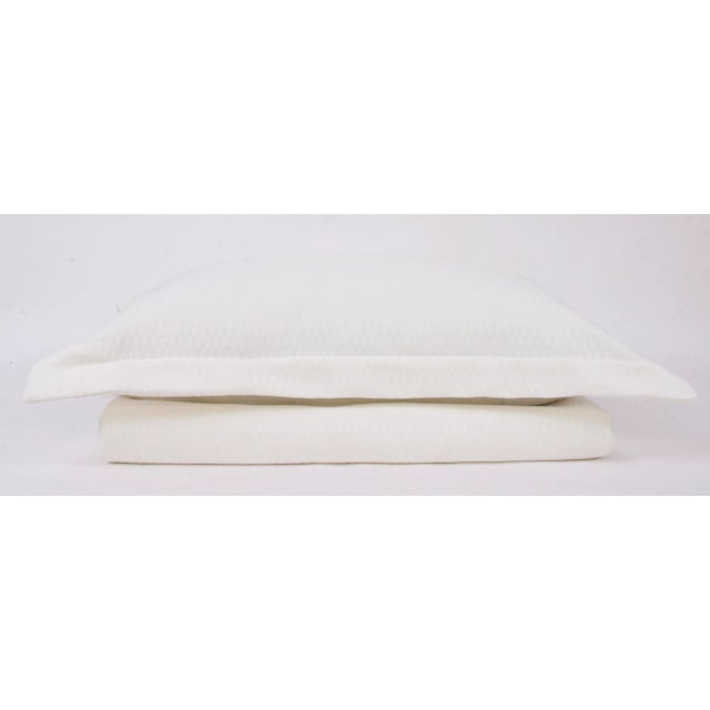 Lucy Queen Cotton Coverlet Set, White, 3 Pieces For Sale In Greensboro - Image 6 of 6