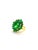 Bochic “Capri” Vintage Natural Retro Emerald Ring Set In 18K Gold & Silver For Sale - Image 11 of 12