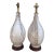 Pair of Italian Studio Ceramic Table Lamps With Walnut Bases, C. 1960s For Sale