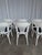 Vintage White Bentwood Dining Chairs with Blue Fabric Seats, 1970s, Set of 6 For Sale - Image 17 of 18