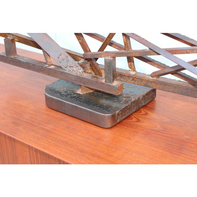 1960s 1960s Large Modernist Steel Sculpture For Sale - Image 5 of 13