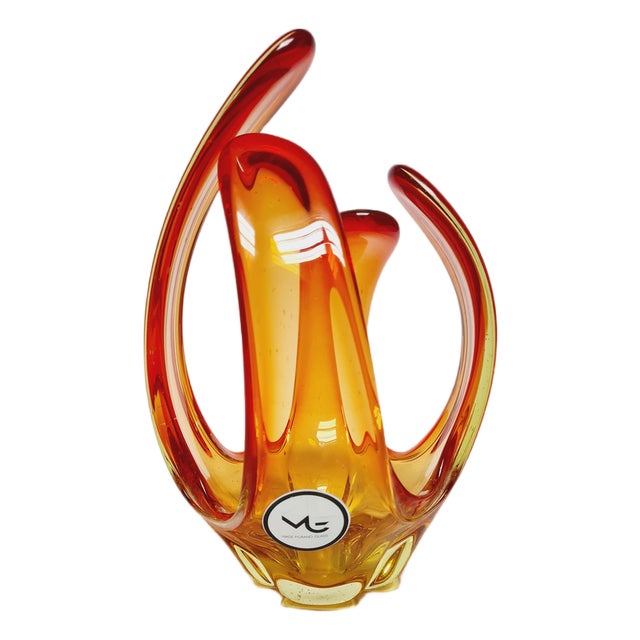 Decorative Glass Form by Murano, Italy, 1960s For Sale