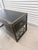 Vintage Sligh Furniture Black Lacquer Campaign Desk With Gold-Tooled Leather Top & Faux Bamboo Base For Sale - Image 13 of 15
