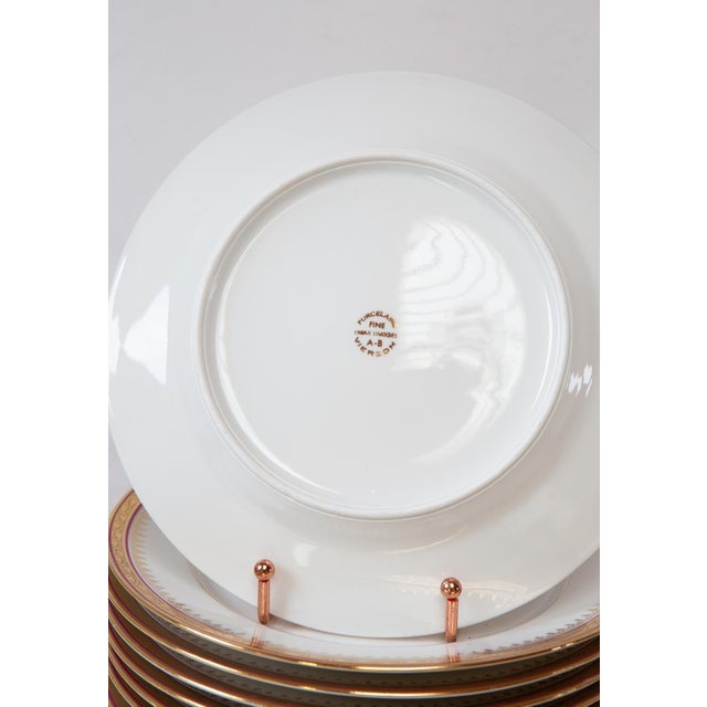 Flat and Deep Porcelain Plates for 12 from Limoges, 1960s, Set of 25 For Sale - Image 3 of 8