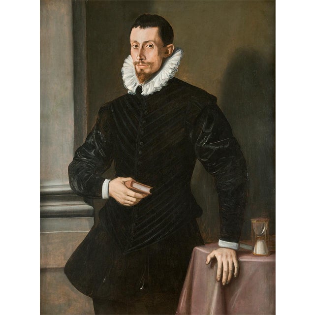 Tiberio Titi, Portrait of a Gentleman, Oil on Panel, Early 17th Century, Framed For Sale - Image 5 of 5