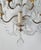 Glass Italian Rococo Wall Sconces in Gold Iron, Crystal and Glass Beads, 1950s, Set of 2 For Sale - Image 7 of 9