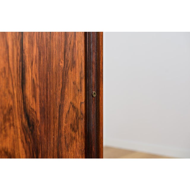 Mid-Century Rosewood Bar with Roller Doors, Denmark, 1960s For Sale - Image 11 of 16