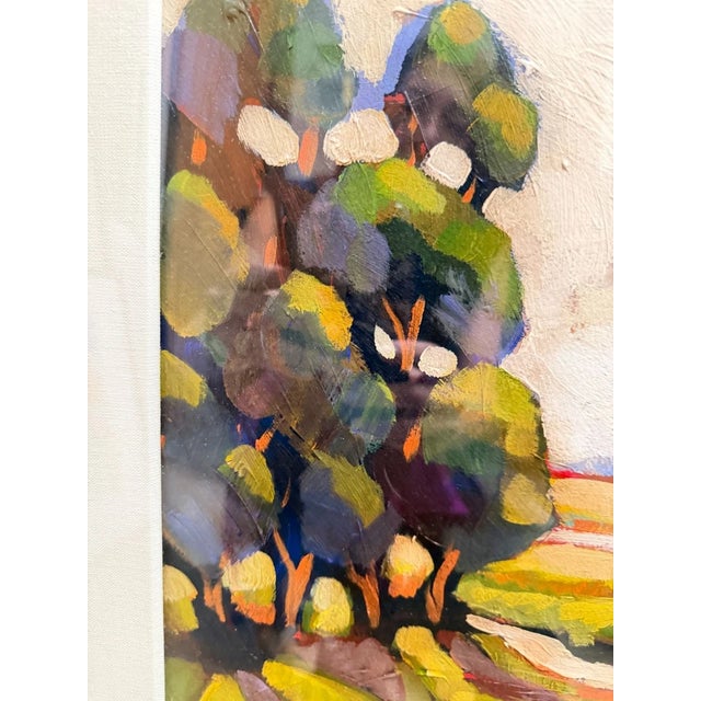Post Impressionist 1980s Marc Mindeli Jour D Ete Day of Summer Landscape Painting For Sale - Image 3 of 10