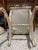 1950s Italian Vintage Water-Gilded Silver Wood Stool For Sale - Image 5 of 6