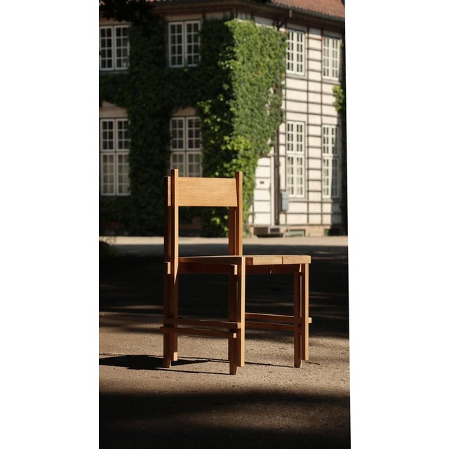 Soft Futurism Stack Chair in Oak Wood by Filippo Andrighetto For Sale - Image 6 of 17