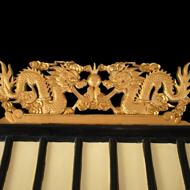 1970s Chinoiserie Pagoda White Cabinet For Sale - Image 4 of 7