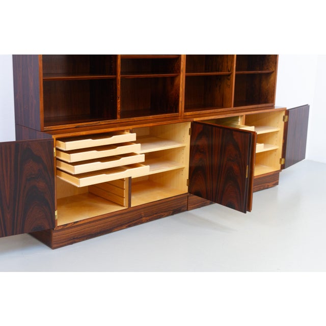 Large Danish Modern Rosewood Bookcase by Carlo Jensen for Hundevad, 1960s For Sale - Image 13 of 18