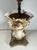 19th Century French Vieux Paris Hand-Painted Porcelain Vase Table Lamp Gilt Brass Swan Base. For Sale - Image 12 of 12