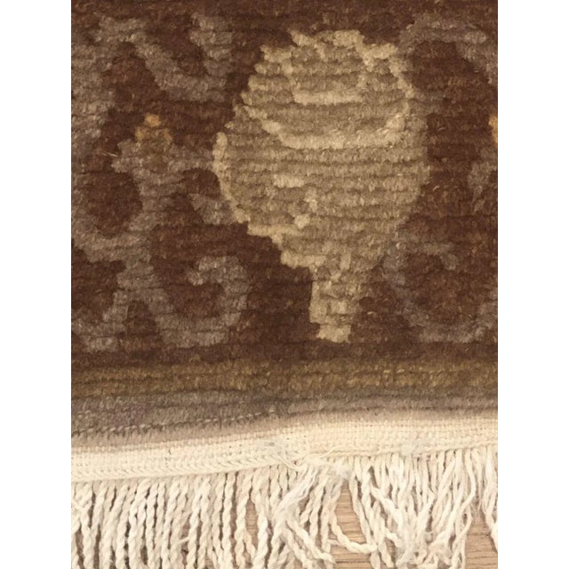 Yellow Grey and Brown Rug, 1980s For Sale - Image 10 of 14