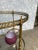 French Neoclassical Style Brass and Glass Bar Cart For Sale - Image 10 of 13