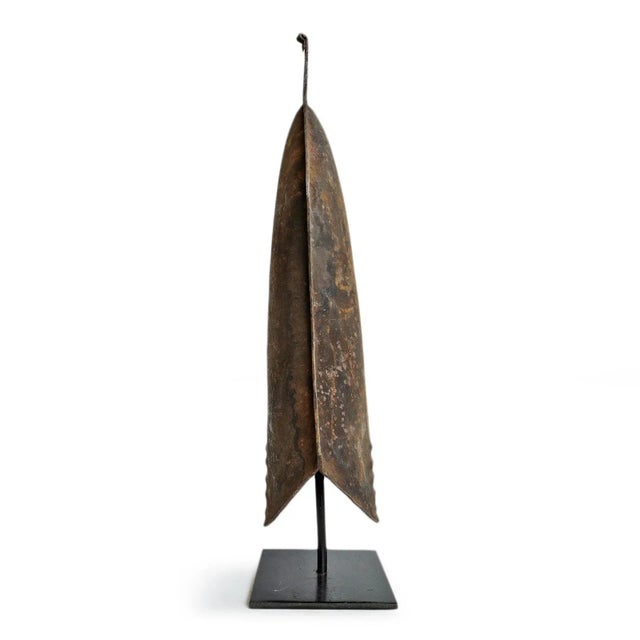 Tribal Antique Nigerian Iron Gong Bell African Currency For Sale - Image 3 of 6