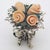 Metal Vintage Italian Handmade Genuine Silver & Salt Dough Flower Bouquet Dollhouse Miniature For Sale - Image 7 of 12