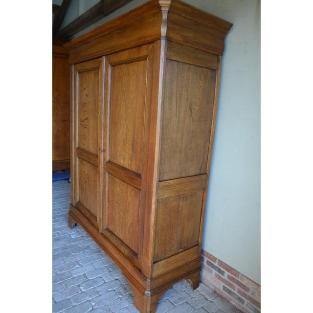 Brown Antique Oak Cabinet by Louis Philippe, 1850 For Sale - Image 8 of 10