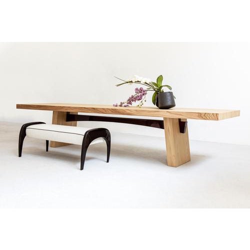 Not Yet Made - Made To Order Wa 380 Matt Elm and Glossy Red Beam Dining Rectangular Table by Casa Casati For Sale - Image 5 of 10