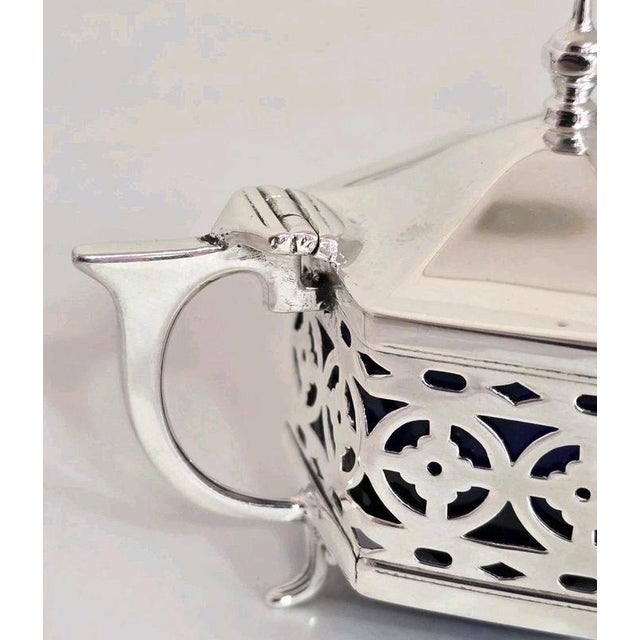 Antique Sterling Silver Cruet Set, Birmingham, 1926, Set of 3 For Sale - Image 6 of 18