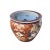 1980s Oriental Vintage Porcelain Red Copper Color Phoenix Graphic Pot Planter For Sale - Image 5 of 12