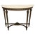 Mid-Century Italian Demi Lune Wall Console Table in Gilt Wood with Marble Top, 1950s For Sale - Image 10 of 10