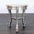 Traditional Vintage Silver Antiqued Side Table For Sale - Image 3 of 6