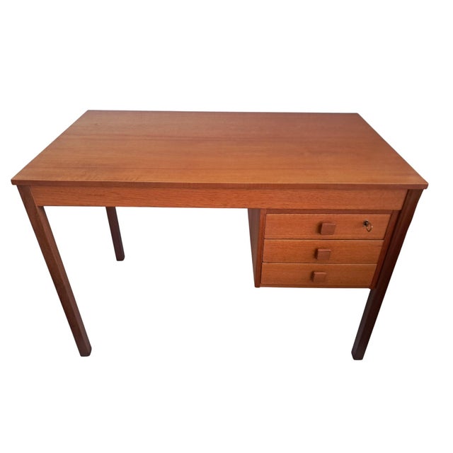 Mid-Century Danish Teak Desk from Domino Mobler, 1960s For Sale - Image 15 of 15