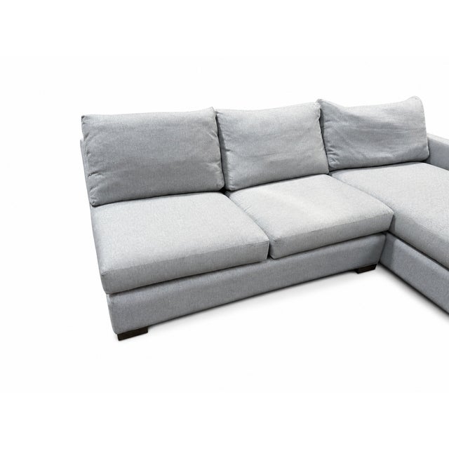 Gray Room & Board Metro Right-Arm Chaise Sectional For Sale - Image 8 of 10