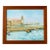 Midcentury French Harbor Oil Painting For Sale