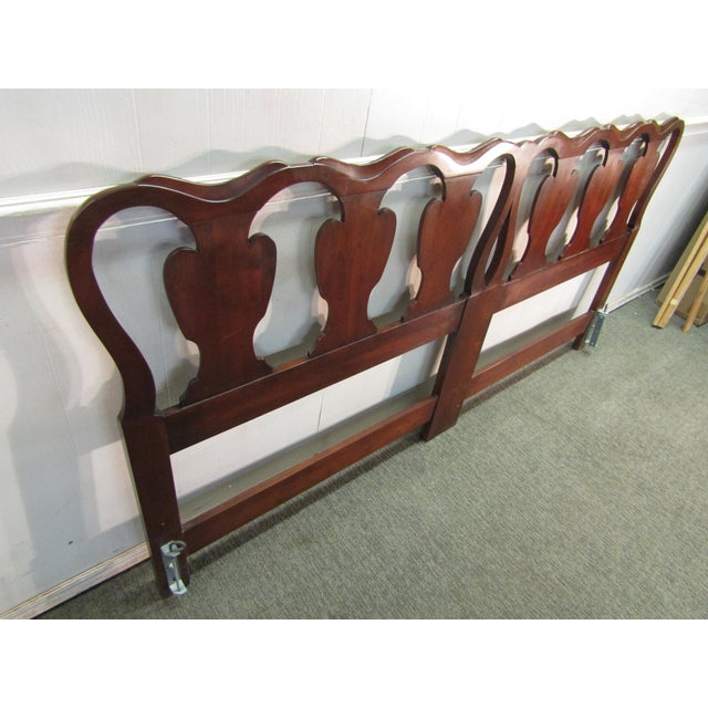 Statton King Size Solid Cherry Headboard Chairish