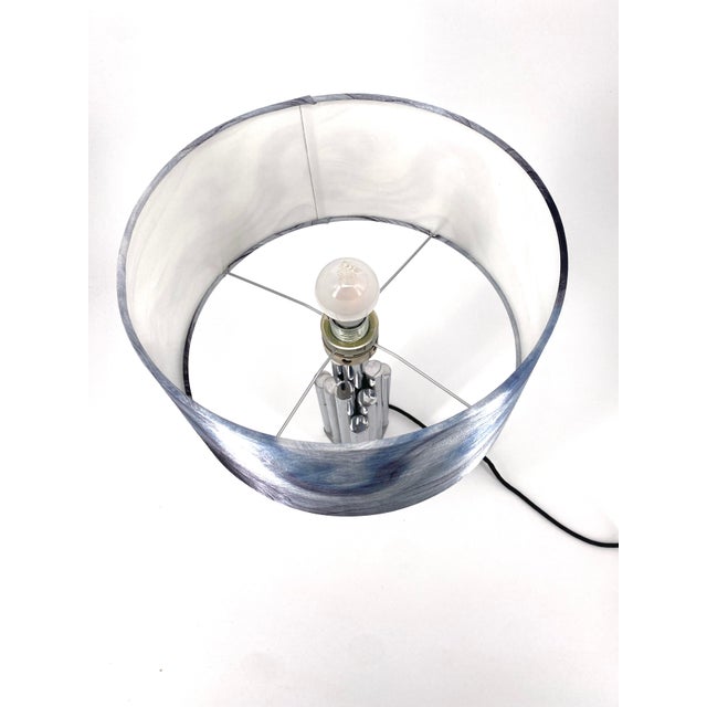 Table Lamp with Lampshade in the style of Reggiani, 1970s For Sale - Image 6 of 10