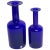 A Pair of Holmegaard Gulv Vases by Otto Bauer in Blue Denmark, 1960s Pair of graduating Holmegaard blue glass'Gulv' vases,...