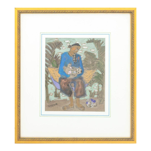 Duong Mother and Child Mixed Media on Paper, 1996
