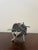 Abstract polychrome ceramic sculpture by giovanni migliara, made in sicily and dated 1967. a work with strong material...
