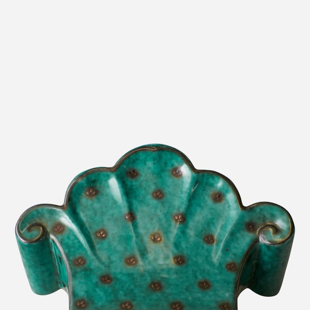 Green Argento Vase by Wilhelm Kåge for Gustavsberg For Sale In San Francisco - Image 6 of 10