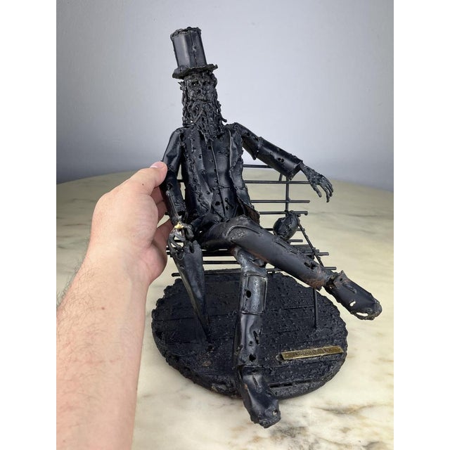 Brutalist Iron Sculpture by Janlorè G. K. K., Italy, 1970s For Sale - Image 10 of 18