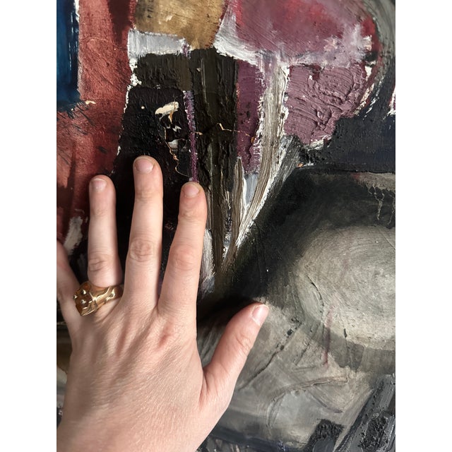 1963 Large Dario Villalba Abstract Expressionist Painting For Sale - Image 10 of 12