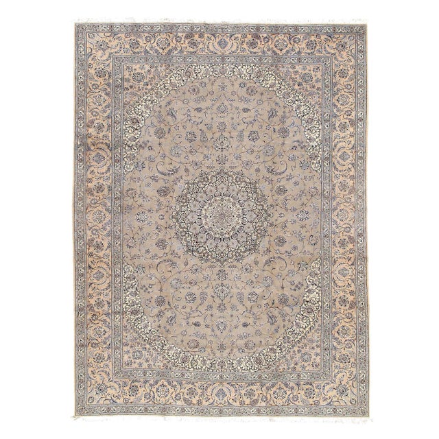 2020s 2020s Gray Persian Nain Silk & Wool For Sale - Image 5 of 5