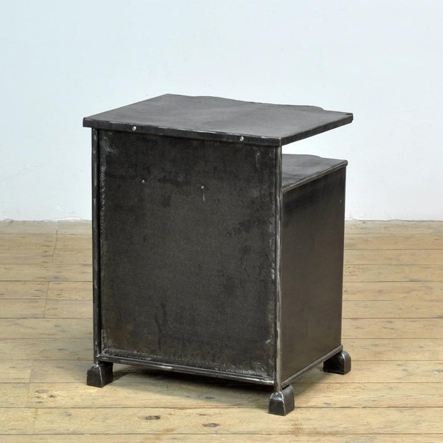 Iron Bedside Table, 1930s For Sale - Image 10 of 11