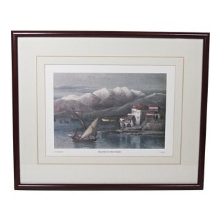 Bay of Beirut by JD Woodward - Antique Engraving Color Print For Sale