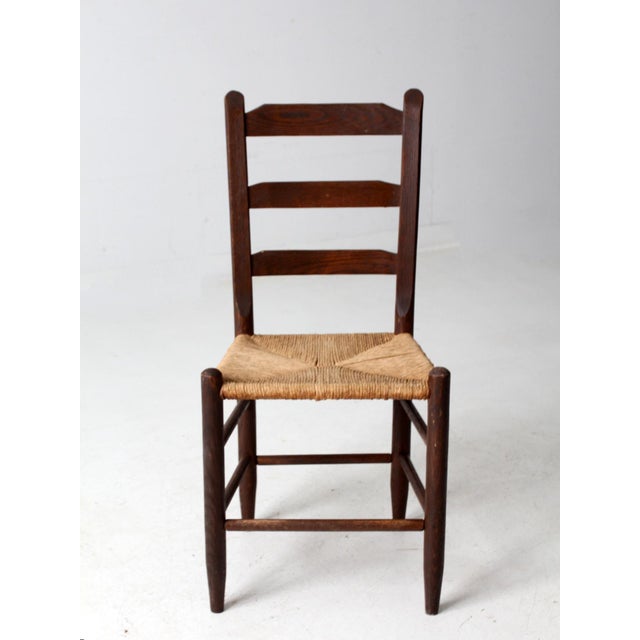 Antique Rush Seat Chair For Sale - Image 6 of 10