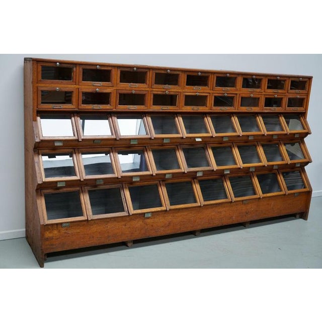 Large Dutch Oak Shop Cabinet, 1920s For Sale - Image 3 of 18
