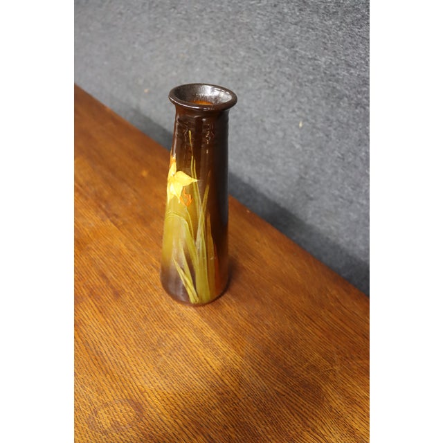 Weller Pottery Daffodil Vase For Sale - Image 11 of 11